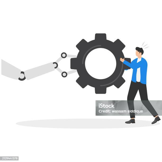 Human Machine Cogs Human And Machine Collaboration Working With Ai Integrating Artificial ...