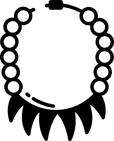 Jewellery glyph and line vector illustration