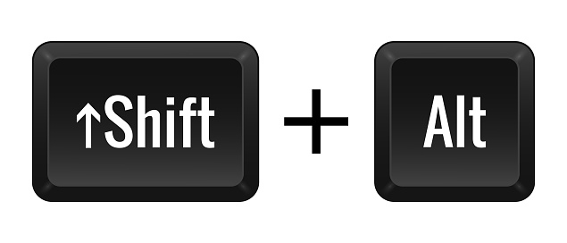 Shift P Shift Alt Key Combination Keyboard Control Computer Shortcut Laptop ...