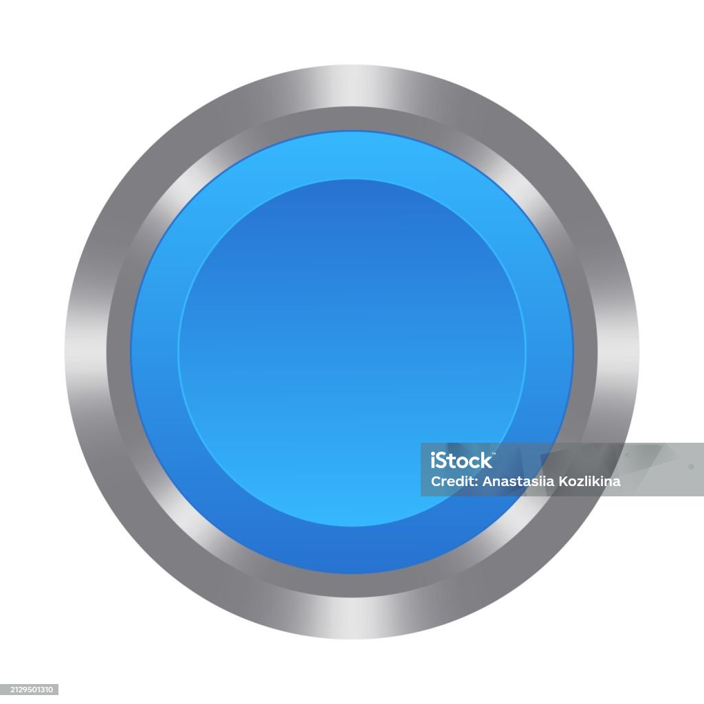 Control Box Blue Button Blue Button With Metal Base Push Press Touch Control Centre Panel ...