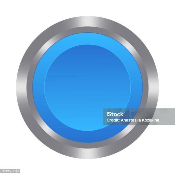 Control Box Blue Button Blue Button With Metal Base Push Press Touch Control Centre Panel ...