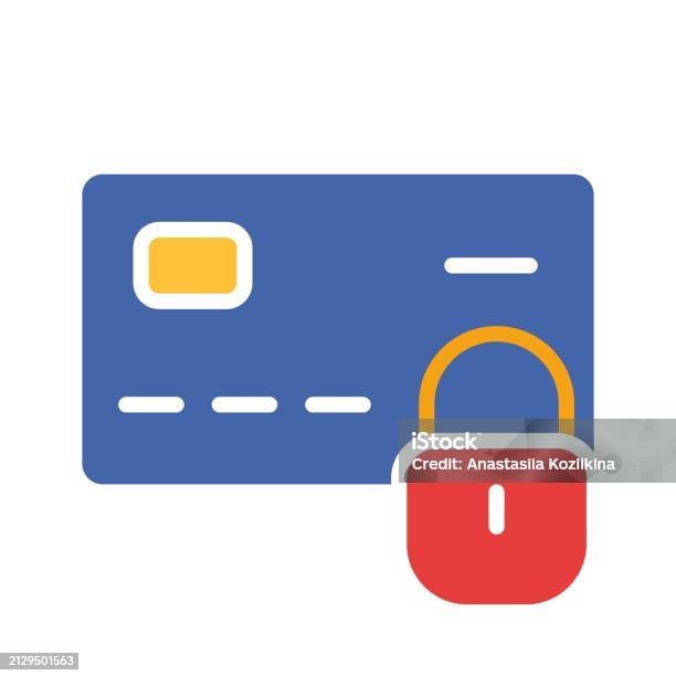 Bank Code Lock Bank Card With A Lock Personal Data Protection Security System Hacking ...