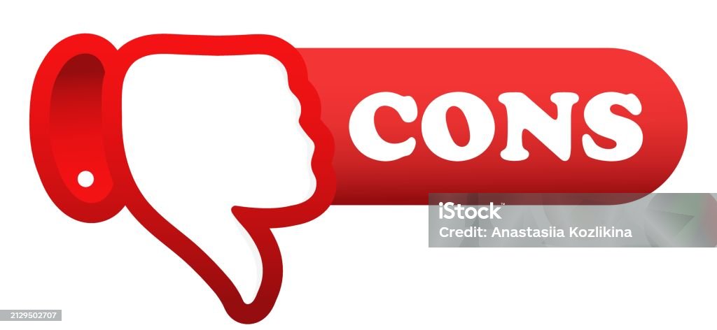 Object Disapprove Cons Red Banner With Dislike Gesture Approve Disapprove Correct Actions ...