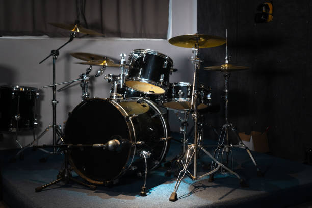 istock Close-up of a drum kit in a music studio 2129515494