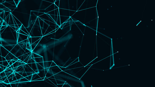istock Digital plexus of glowing lines and dots. Abstract background. 3D rendering. Network. 2129523158