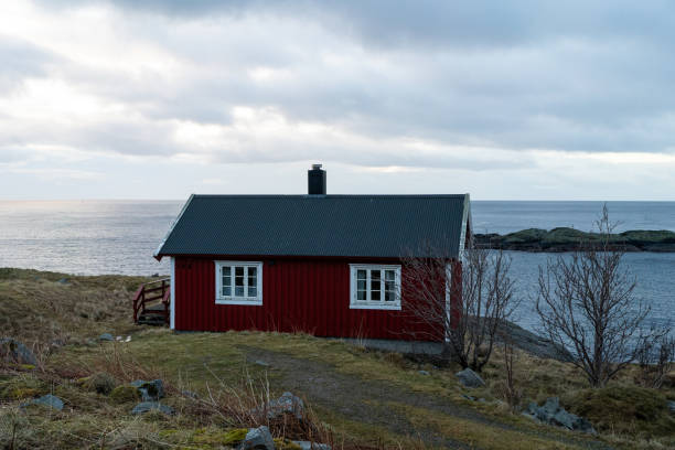 istock Red Rorbu - Lofoten, Norway 2129579858