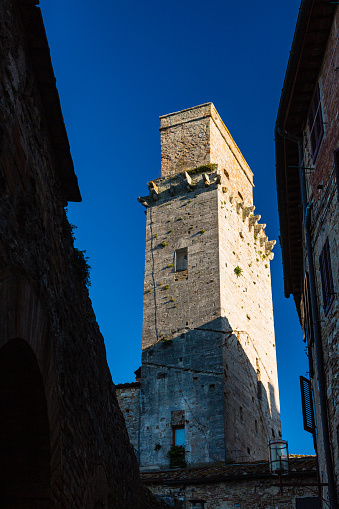 San Gimignano, in Tuscany, Italy, is famous for its medieval towers, historic center, and Vernaccia wine. It's a charming town that offers a glimpse into medieval Italy's beauty and culture.
