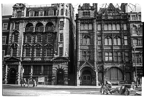 The Hotel Cecil a grand hotel built 1890–96 between the Thames Embankment and the Strand in London. The hotel was demolished in 1930. Shell Mex House now stands here