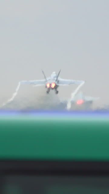 F/A 18 Hornet Field Carrier Landing Practice-Naval Air Facility Atsugi