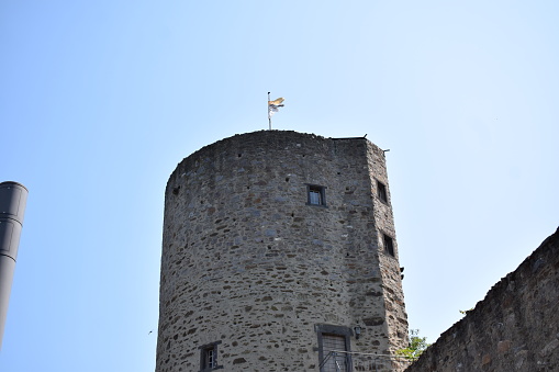 medieval city walls tower
