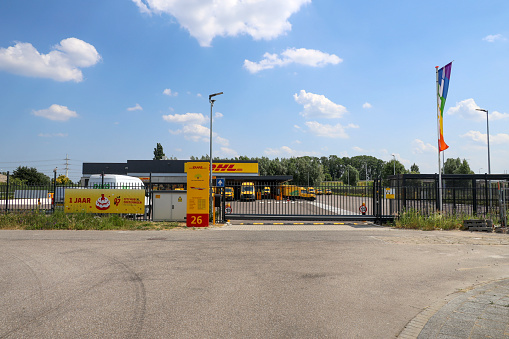 Courier DHL's distribution centre and warehouse in Zoetermeer in the Netherlands