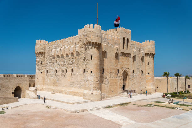 Free picture: The Qaitbay Citadel, an imposing 15th-century fortress ...