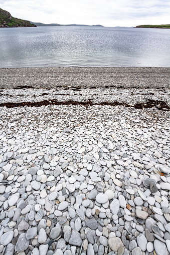 Ardmair Beach natural stone beach Scotland Europe