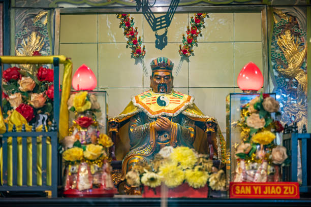 Saints of porcelain in the Jade Pagoda, Ho Chi Minh City, Saigon, Vietnam, Southeast Asia