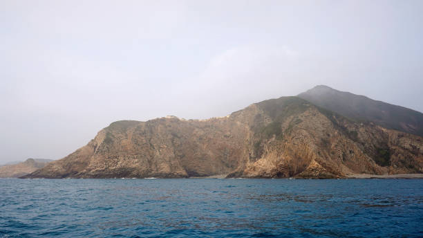 Fa Shan's Rock Columns in Sai Kung, Hong Kong. (Spectacular volcanic rock region with thousands of hexagonal rock columns along the shore.)