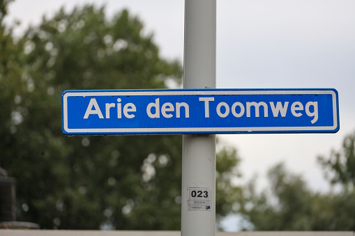 Arie den toomweg named after Nieuwwerkerk resistance hero In Rotterdam heijplaat Netherlands