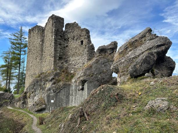 istock Schalun Castle Ruins (Wildschloss) above Vaduz, Liechtenstein 2129888155