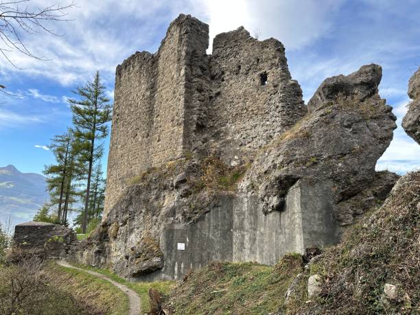 istock Schalun Castle (Wildschloss) Ruins, Full Shot 2129889484