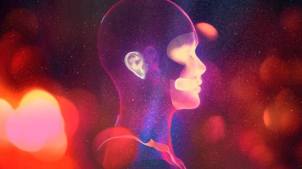 Abstract portrait of an humanoid