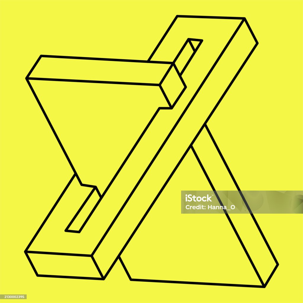 Impossible Math Shape Impossible Shapes Sacred Geometry Optical Illusion Abstract Eternal ...