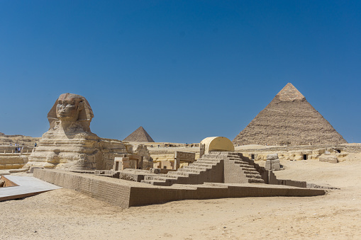 The Sphinx and Pyramid ,Cairo, Egypt
