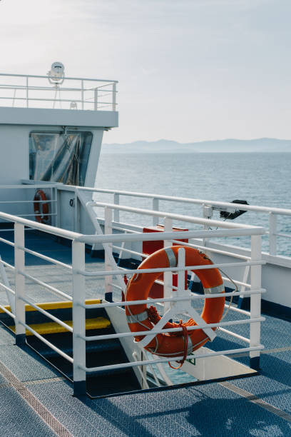 istock Ferry deck on a summer sunny day. Minimal concept. 2130106375