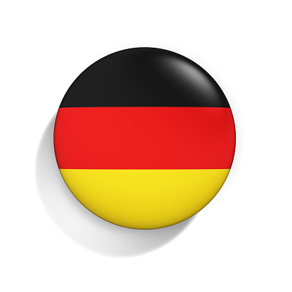 Badge with Flag of the Germany isolated on the white background