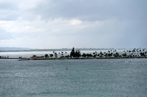Birds eye view of San Juan Puerto Rico Harbor