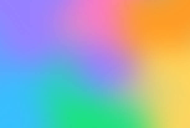illustrazioni stock, clip art, cartoni animati e icone di tendenza di moderno smooth gradient sottile gradiente bagliore sfondo - rainbow