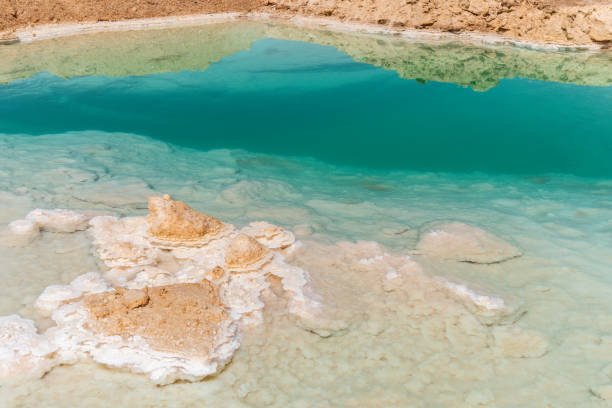istock Turquoise salt lake, beautiful emerald, Siwa Oasis, Libyan Desert, Egypt 2130406826