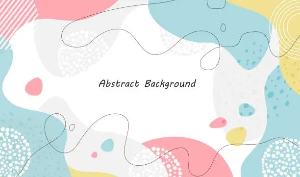 Vector illustration of Pastel color abstract design background. for templates, advertising covers, social media and banners.