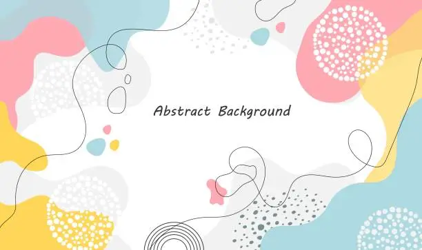 Vector illustration of Pastel color abstract design background. for templates, advertising covers, social media and banners.