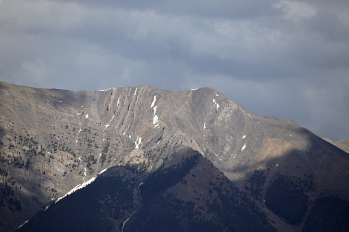 Mountain Peak and Ridgeline in the Lost River Range of Idaho.