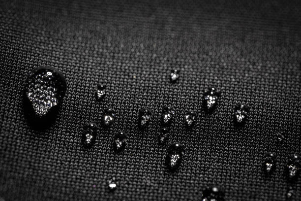 istock Many water drops on waterproof impregnated fabric 2130496383