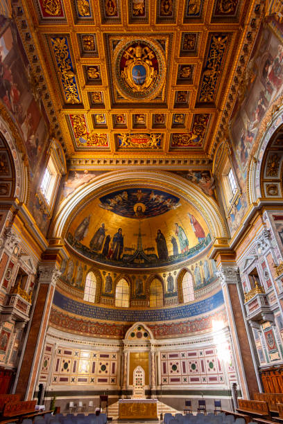 istock Interiors of Lateran basilica in Rome, Italy 2130608005