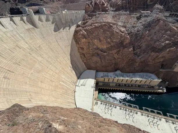 Photo of Beautiful hoover dam during daytime.