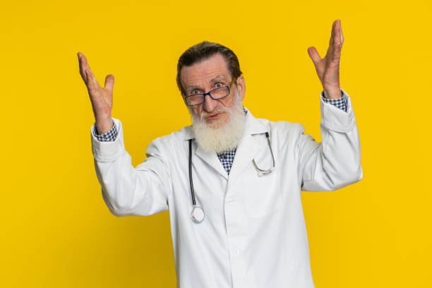 istock Excited amazed doctor man showing head explosion gesture, solution, inspiration, success brainstorm 2130667090