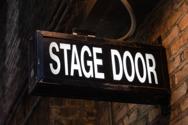 istock Vintage Stage Door Sign. 2130697133