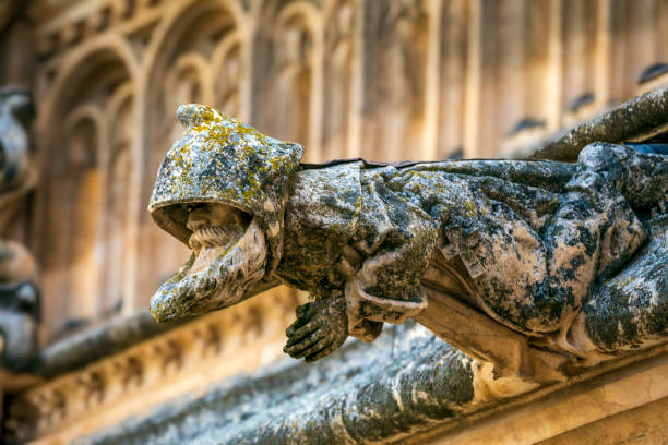 istock Stone gargoyle of a Spanish medieval cloiste 2130717376