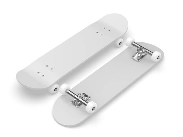 istock Blank skateboard template mockup isolated on white. 2130719159