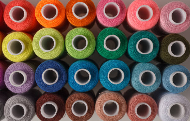 istock Set of colorful spools of thread 2130746324