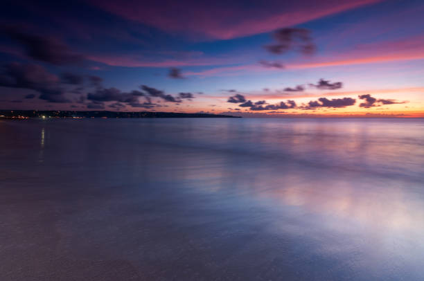 Sunset at Jimbaran beach in Bali