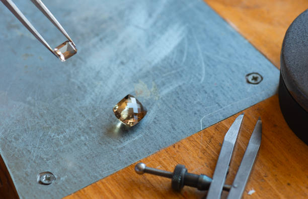istock Jeweller Checking Gemstone 2130767719