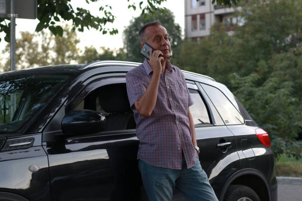 istock Casual man have talk on phone 2130778102