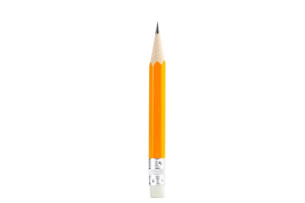 istock Yellow pencil isolated on white background 2130794877