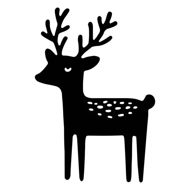 Vector illustration of Doodle Deer