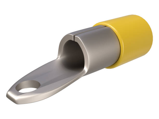 istock 3d aluminum crimp terminal for electrical and electronics wire joint 2130908437