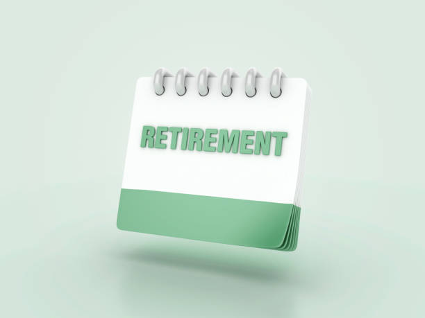 istock Calendar with Retirement Word 2130930569