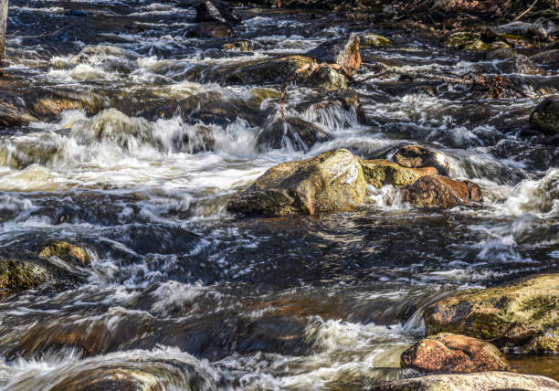 istock water cascading over rocks in trap falls brook 2130948256
