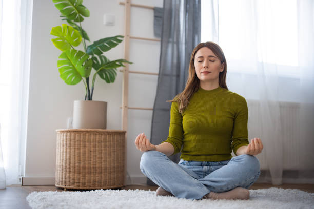 istock Young woman practicing yoga 2131004333